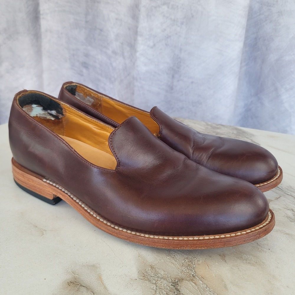 $335 2120 Handcrafted LA MX Mahogany Loafer Men's Size 8